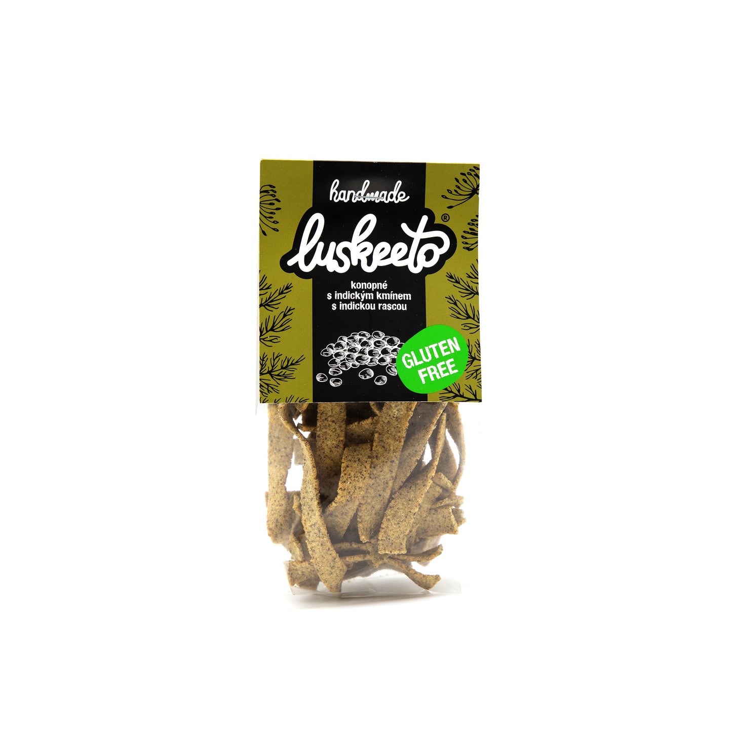 645040 Krekry luštěninové konopné s indickým kmínem 70 g   LUSKEETO-1