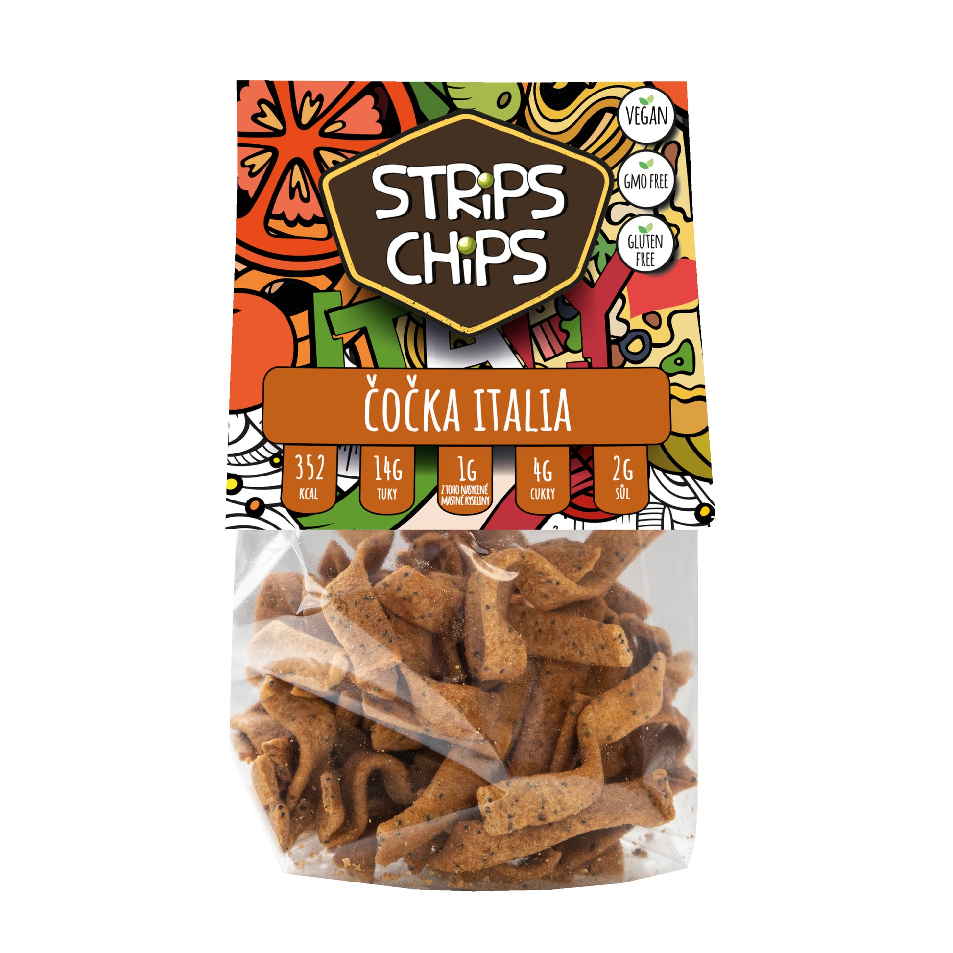 645046 Krekry luštěninové Italia 80 g   STRIPS CHIPS-1