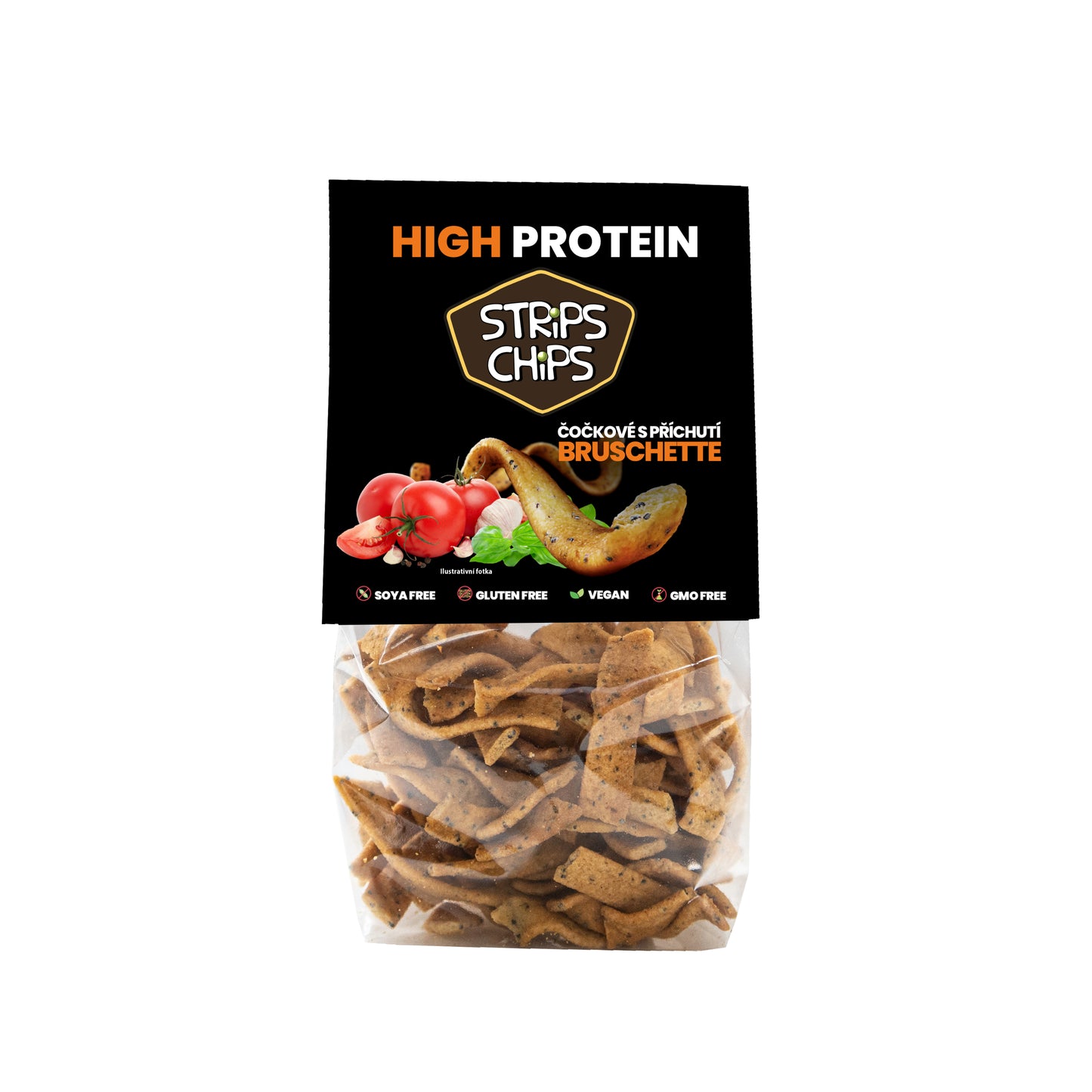 645050 Krekry luštěninové s čočkou Bruschette 80 g   STRIPS CHIPS-1