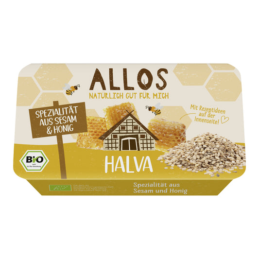 657046 Chalva s medem a sezamem 75 g BIO   ALLOS
