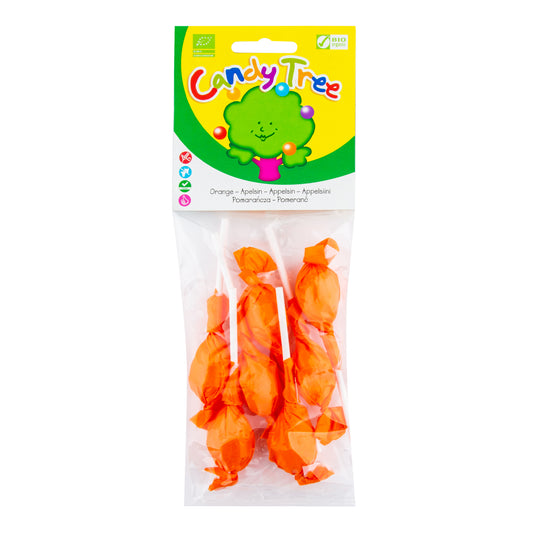 660014 Lízátka s příchutí pomeranč bezlepková 7x10 g BIO   CANDY TREE-2