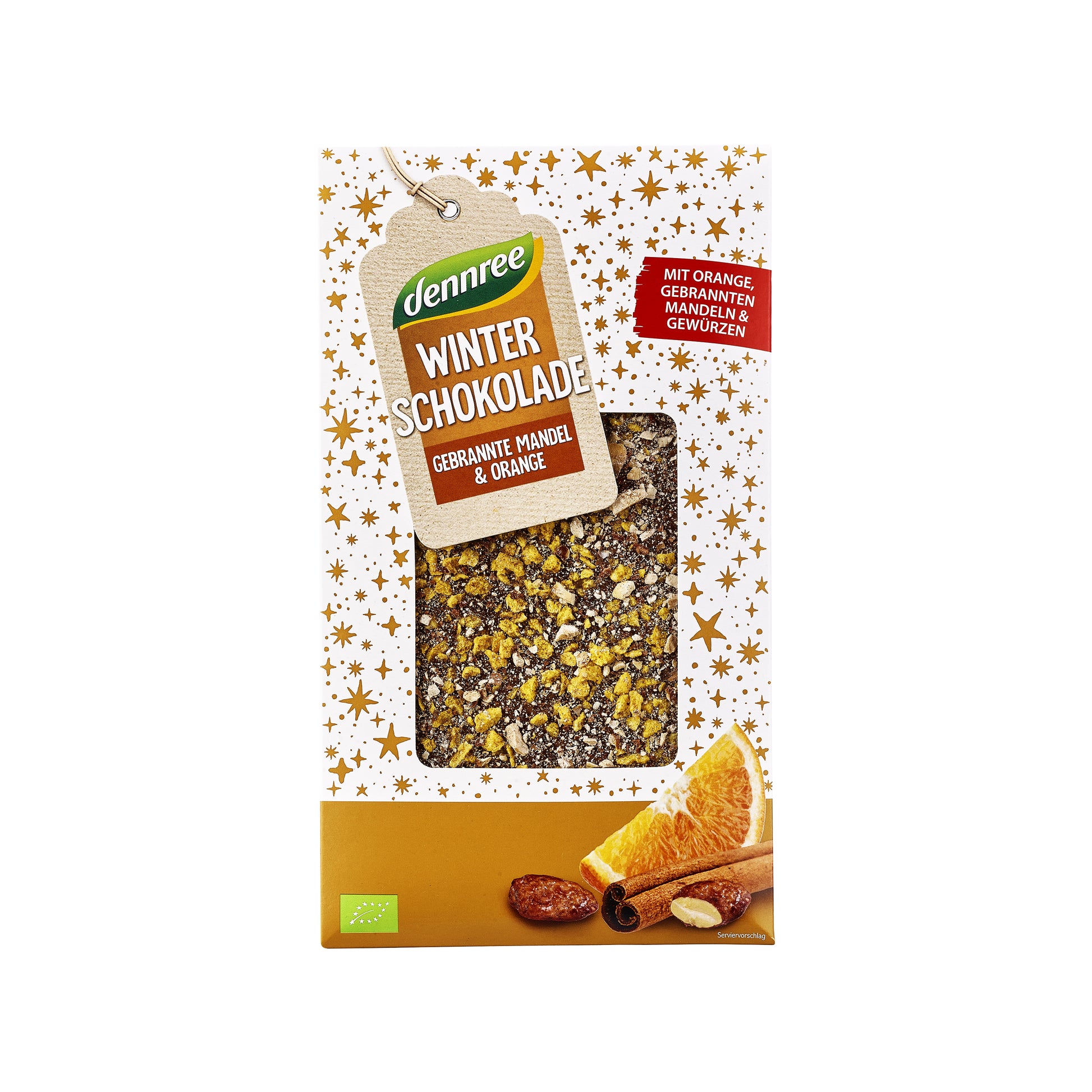 660162 Čokoláda pomeranč a mandle 100 g BIO   DENNREE-1