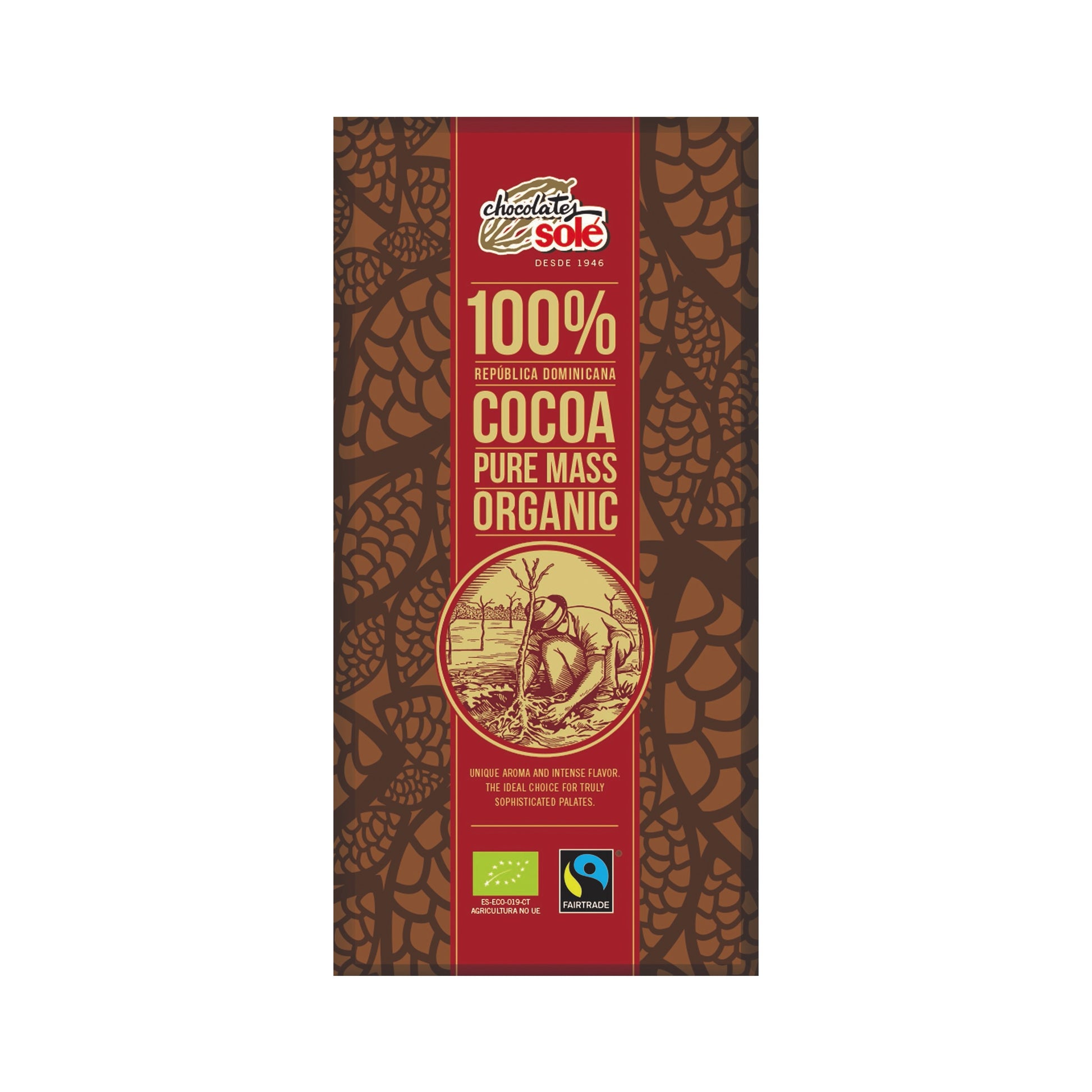 660188 Čokoláda hořká 100 % 90 g BIO   SOLÉ-1