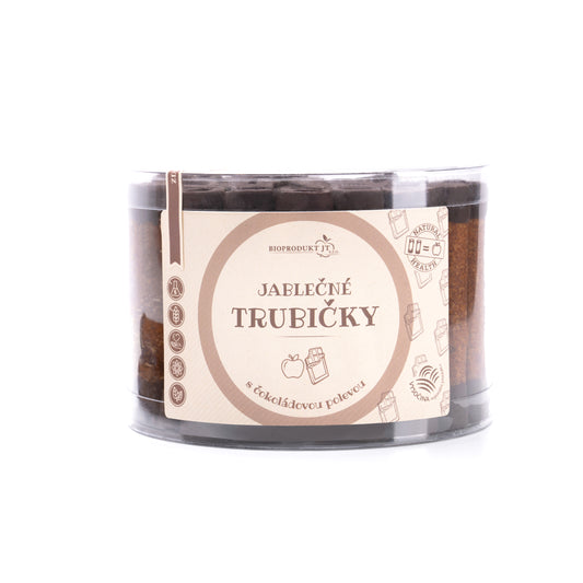 662070 Trubičky jablečné s čokoládou dóza 540 g   BIOPRODUKT JT-1