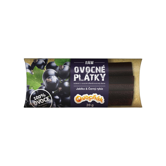 662212 Plátky ovocné jablko-černý rybíz 20 g   OVOCŇÁK-1