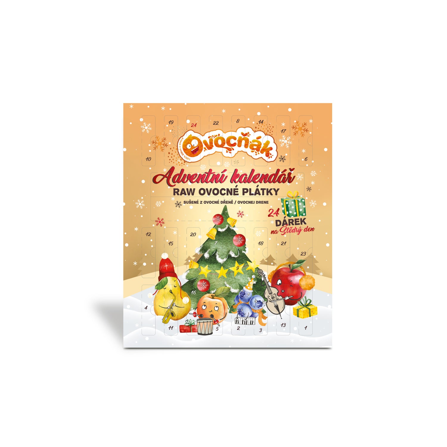 662222 Kalendář adventní mix 24 x 10 g   OVOCŇÁK-1