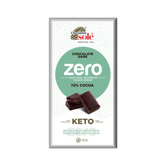 662225 Čokoláda hořká 72 % se stévií bez cukru 100 g   SOLÉ-1