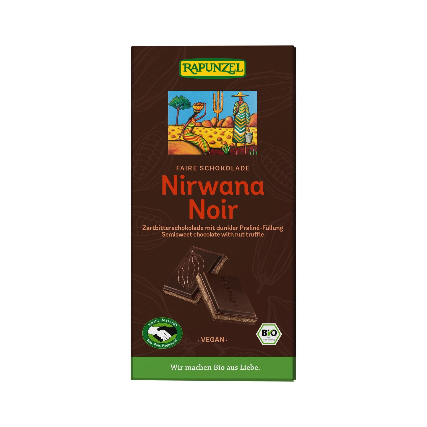 665173 Čokoláda hořká Nirwana 100 g BIO   RAPUNZEL-1