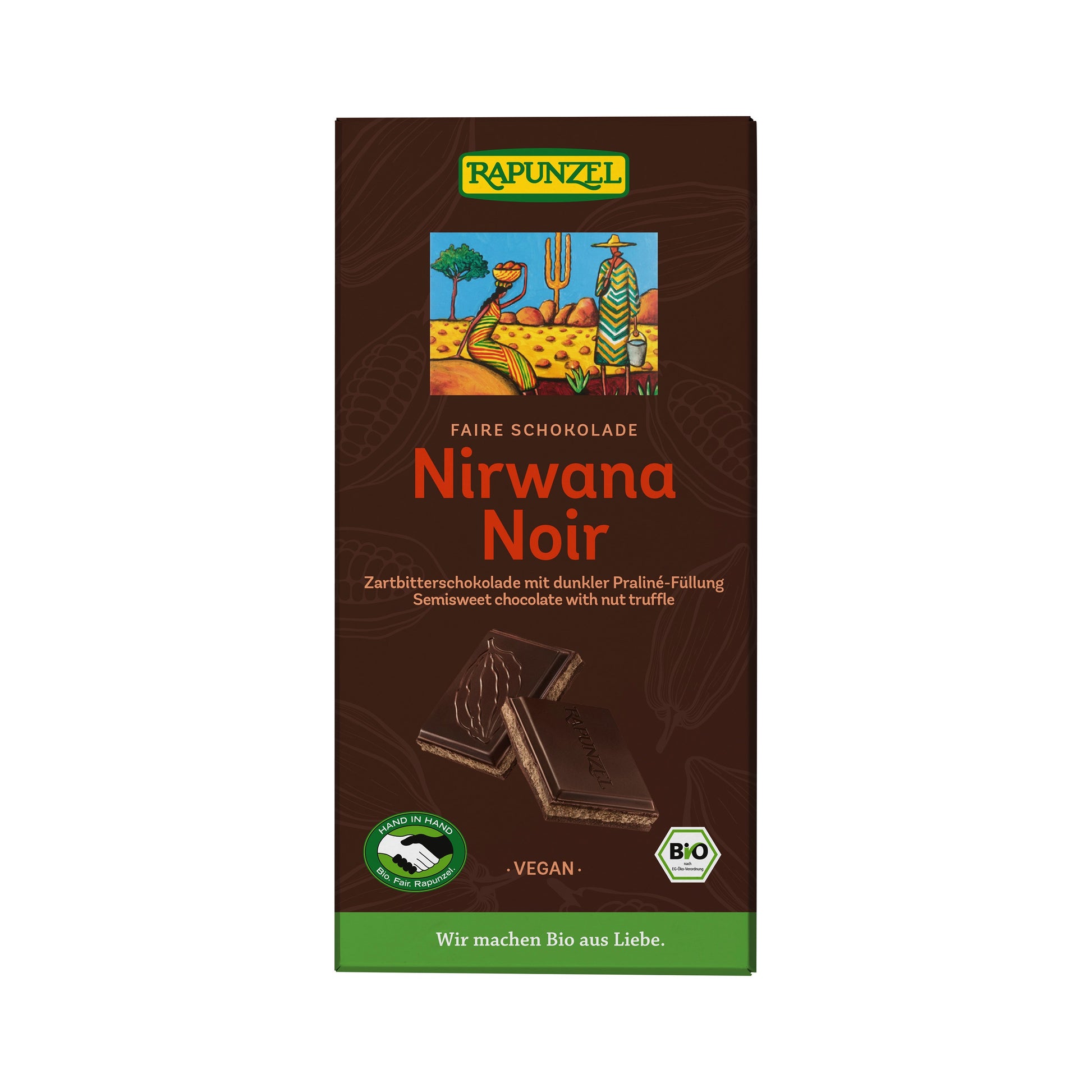 665173 Čokoláda hořká Nirwana 100 g BIO   RAPUNZEL-1