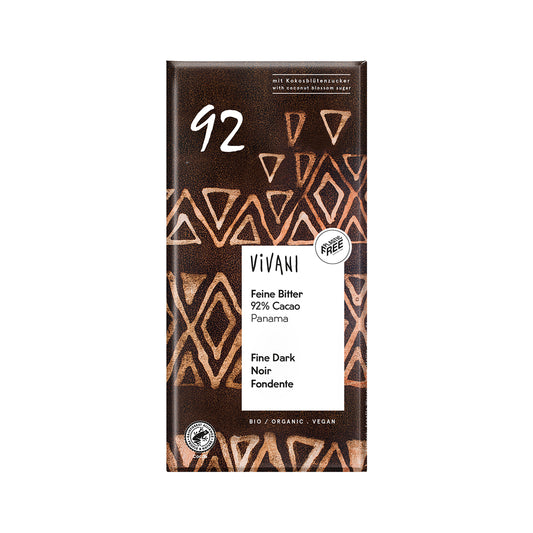 665178 Čokoláda hořká s kokosovým cukrem 92 % 80 g BIO   VIVANI-1
