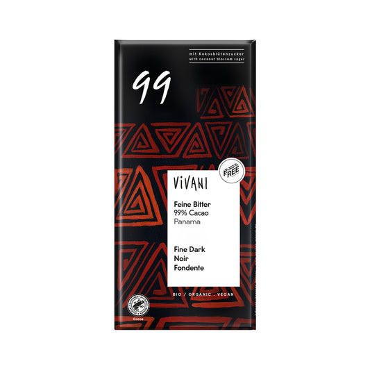 665179 Čokoláda hořká s kokosovým cukrem 99 % 80 g BIO   VIVANI-1