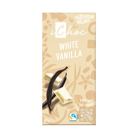 665182 Čokoláda bílá s vanilkou iChoc vegan 80 g BIO   VIVANI-1