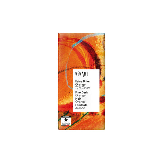 665197 Čokoláda hořká pomerančová 100 g BIO   VIVANI-1