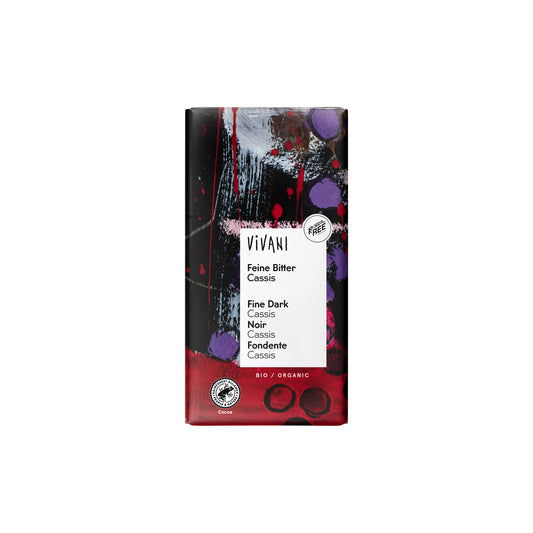 665199 Čokoláda hořká cassis 100 g BIO   VIVANI-1