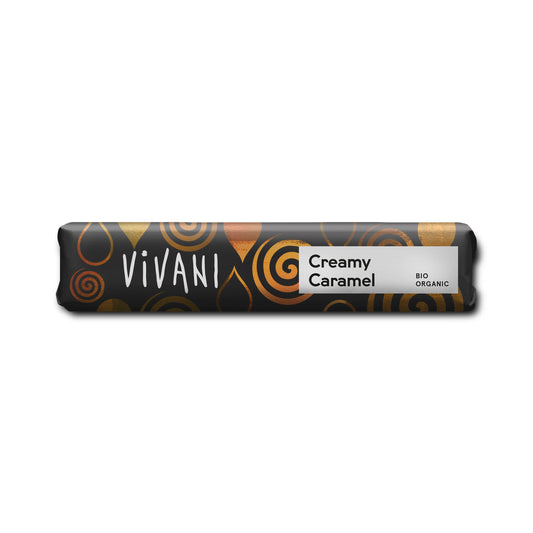 665219 Tyčinka mléčná čokoláda karamel 40 g BIO   VIVANI-1