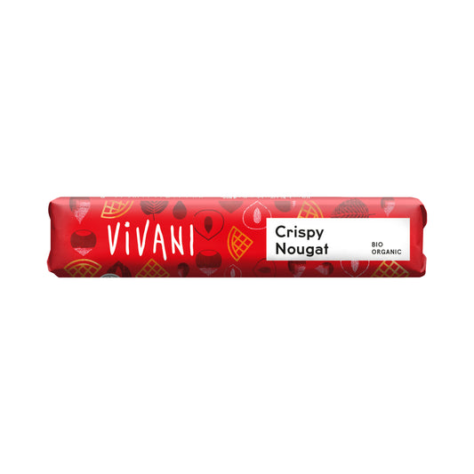 Tyčinka mléčná čokoláda nugát-oplatka 40 g BIO   VIVANI