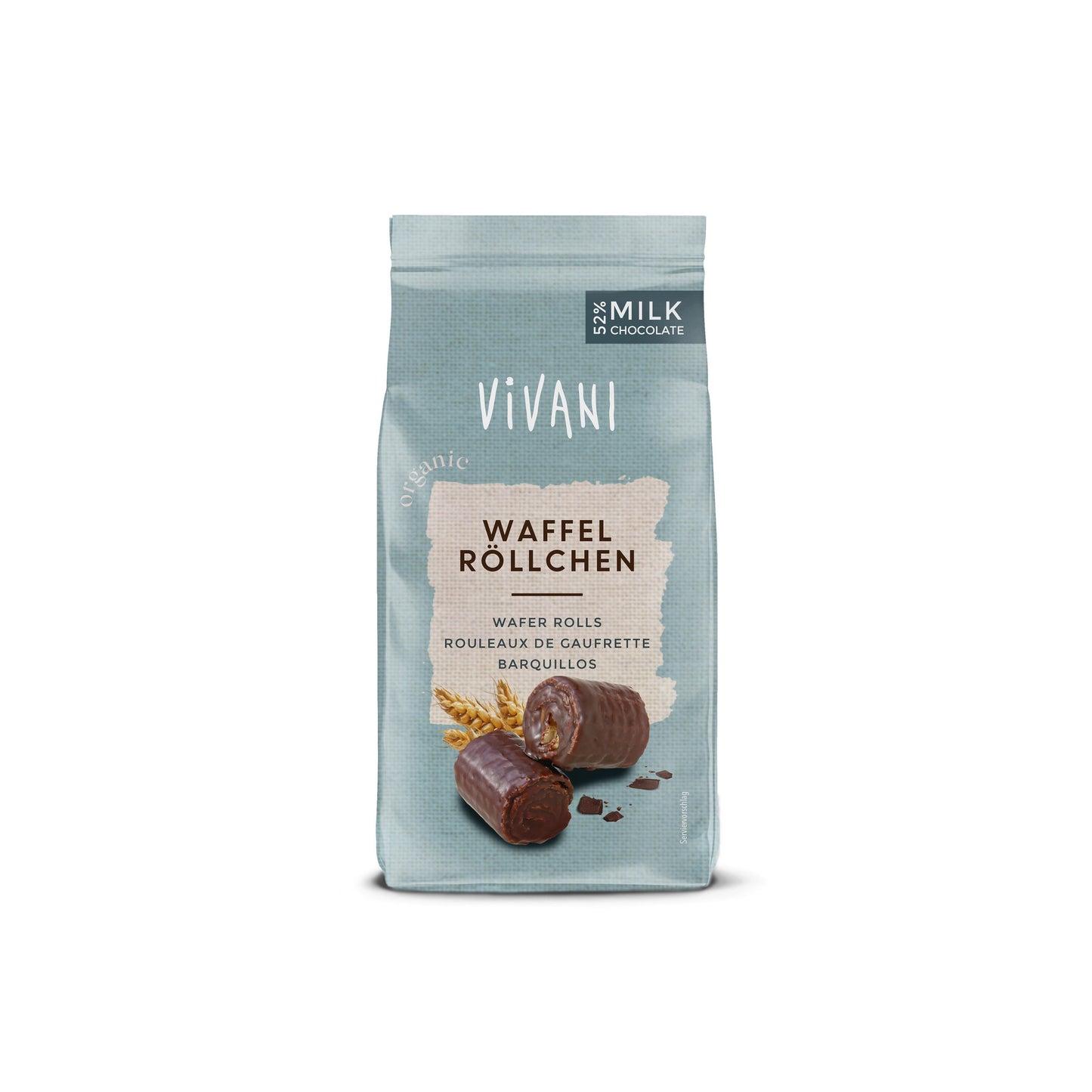 665226 Rolky oplatkové v mléčné čokoládě 125 g BIO   VIVANI-1