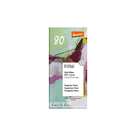 665229 Čokoláda hořká 80 % 90 g BIO   VIVANI-1