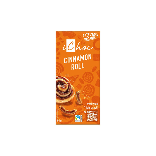665234 Čokoláda vegan skořicová rolka iChoc 80 g BIO   VIVANI-1