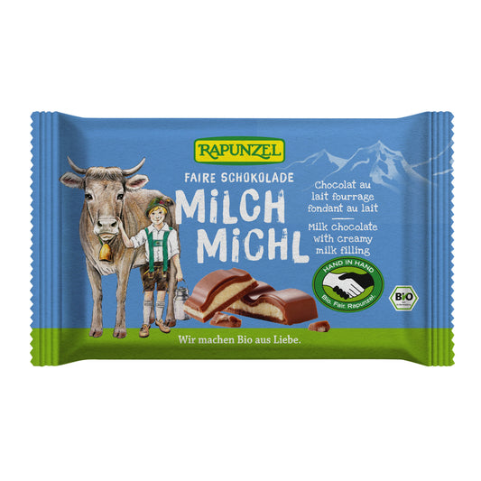 665257 Čokoláda mléčná s mléčnou náplní 100 g BIO   RAPUNZEL-1