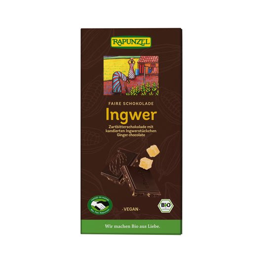 665269 Čokoláda hořká se zázvorem 80 g BIO   RAPUNZEL-1