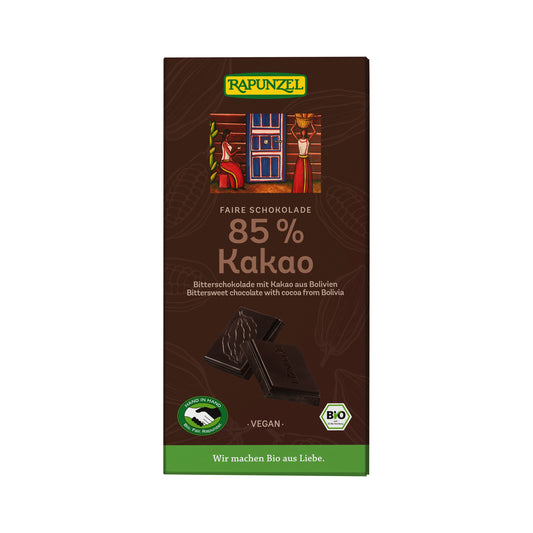 665270 Čokoláda hořká 85 % 80 g BIO   RAPUNZEL-1