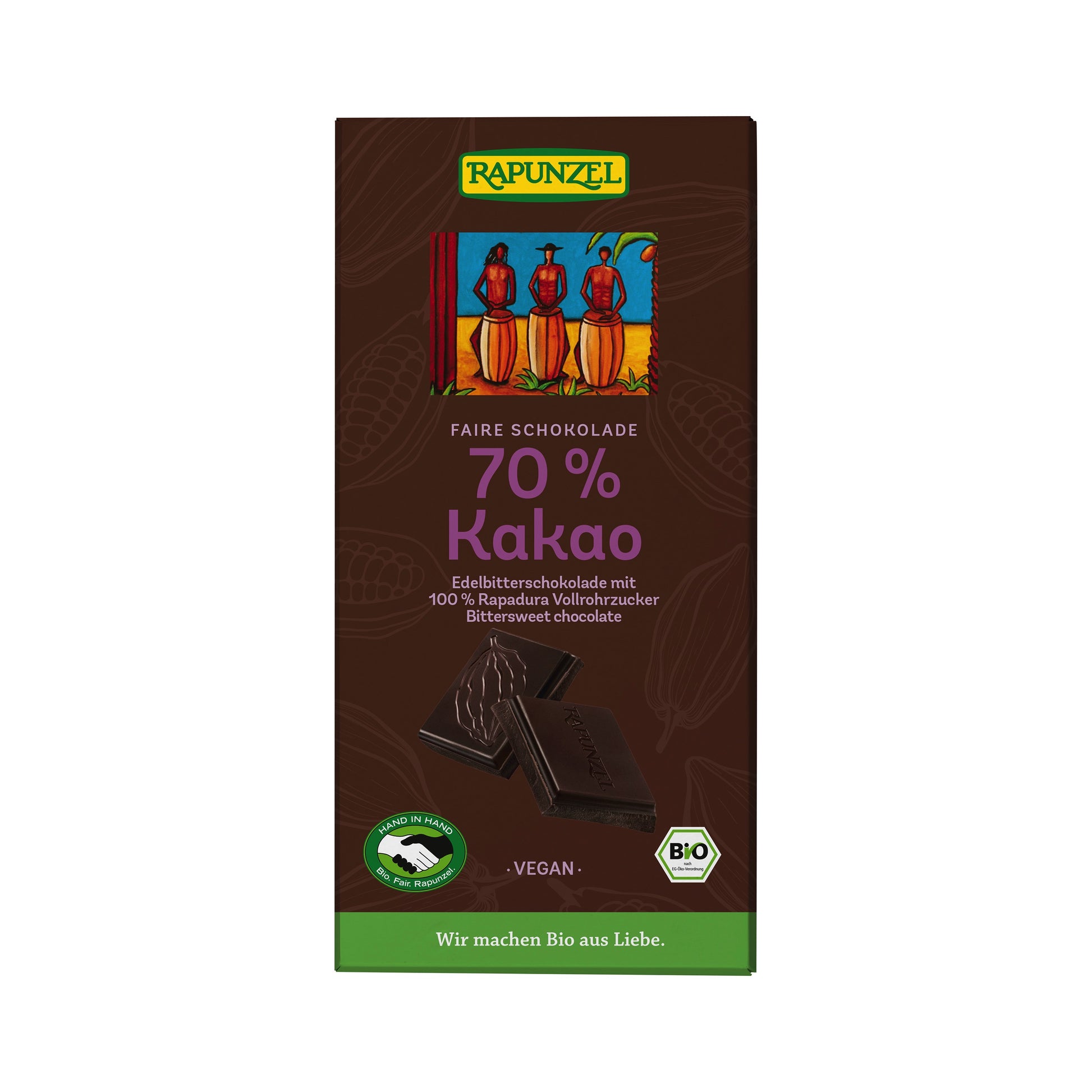 665271 Čokoláda hořká 70 % 80 g BIO   RAPUNZEL-1