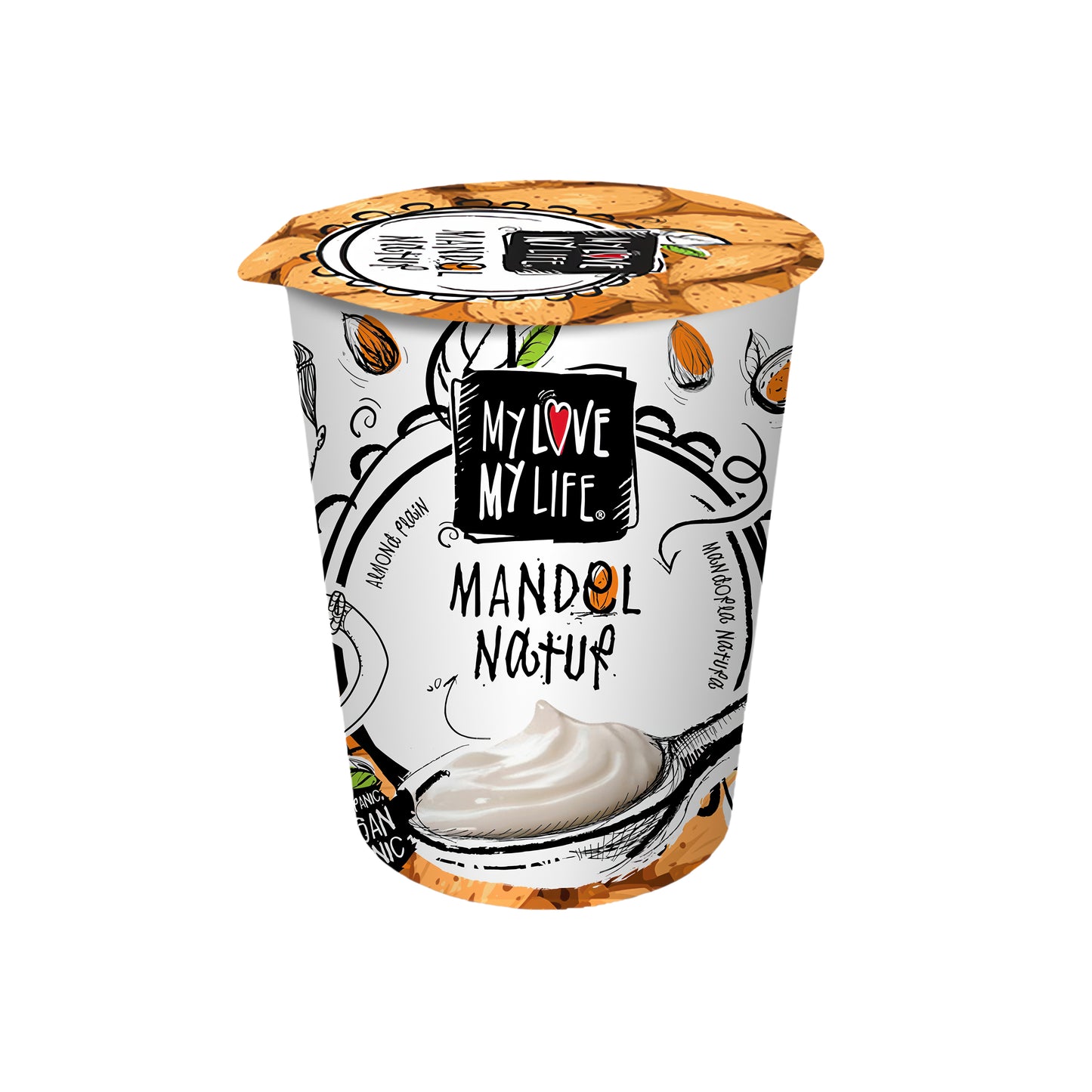 711084 Zakysaný mandlový bílý 400 g BIO   MY LOVE MY LIFE-1