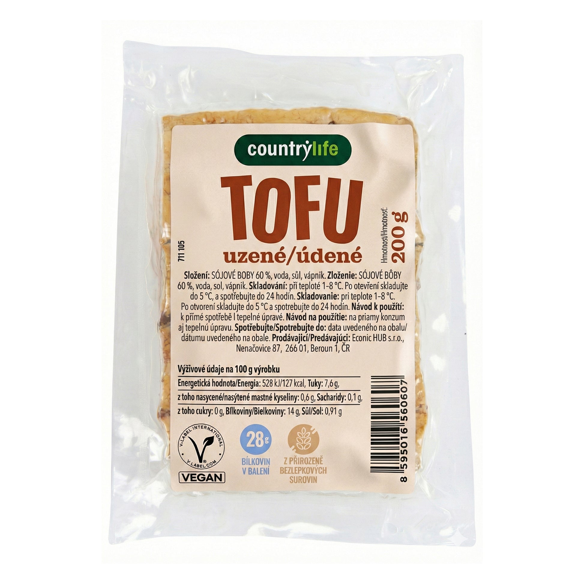 711105 Tofu uzené 200 g   COUNTRY LIFE-1