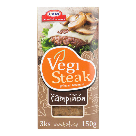 712095 Vegi steak šampiňón 150 g   VETO ECO-1