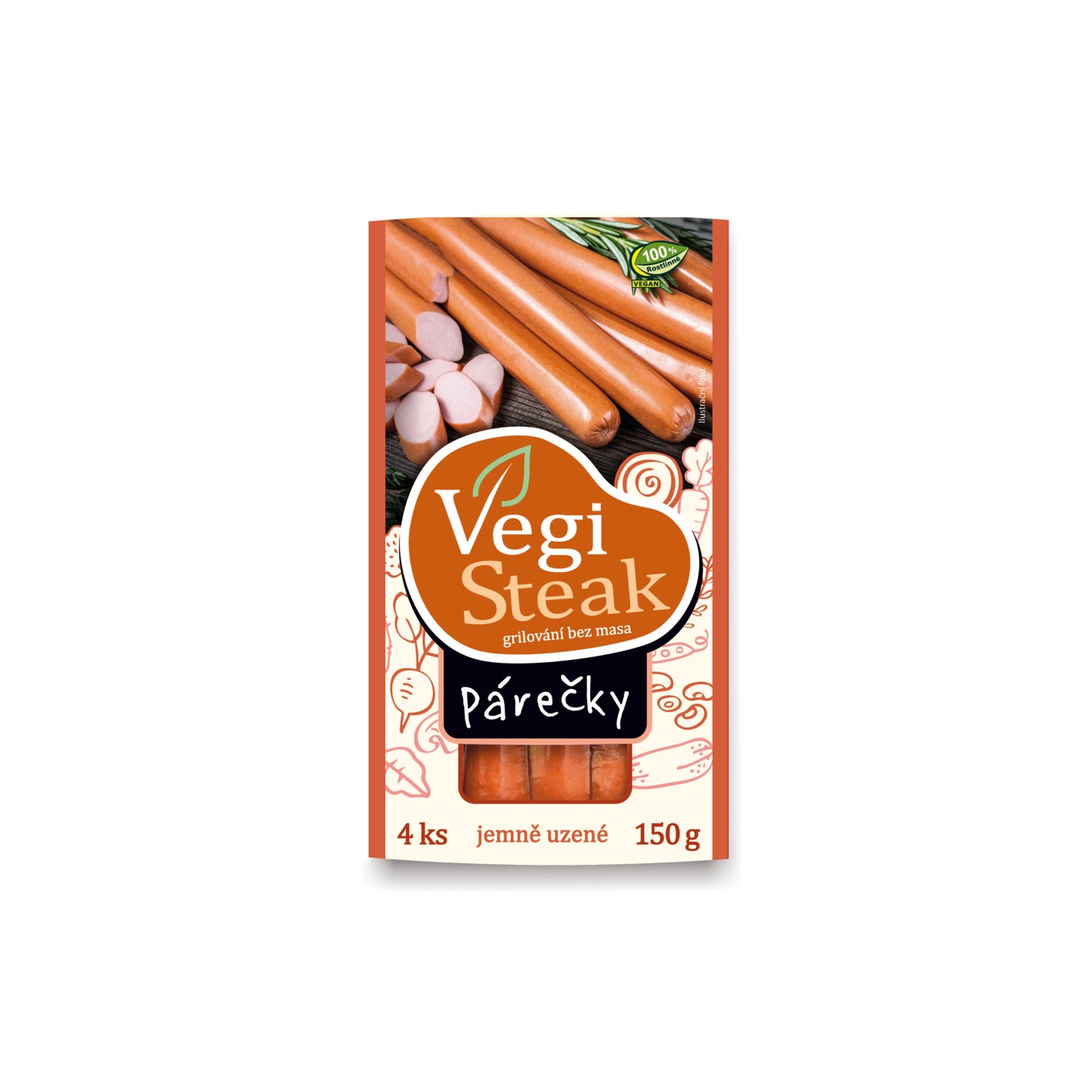 712132 !X! Vegi steak párečky 180 g   VETO ECO-3