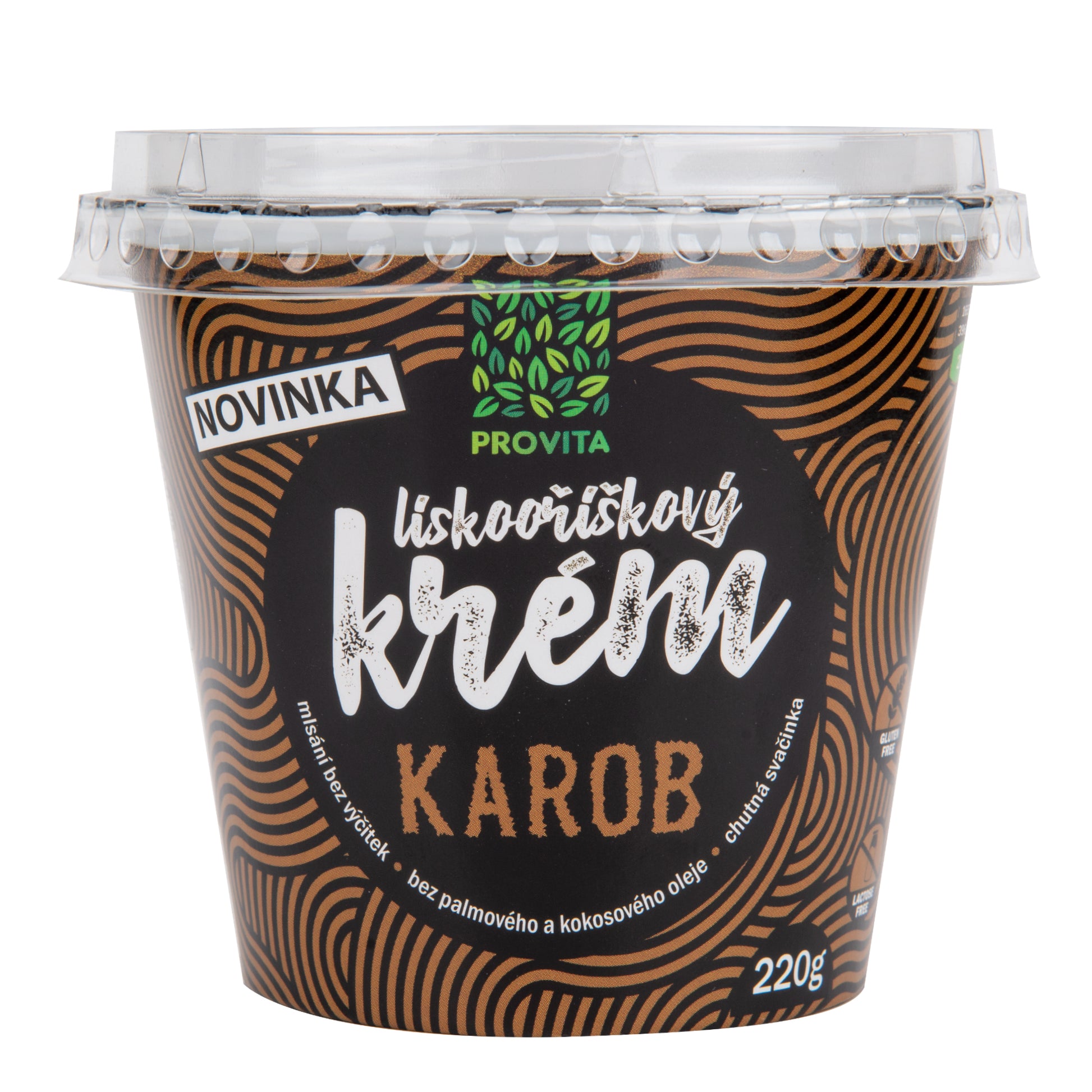 713073 Krém lískooříškový karob 220 g   PROVITA-1