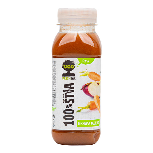719007 Šťáva 100% mrkev a jablko 250 ml   UGO-2
