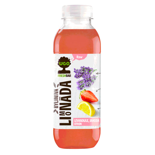 719036 Limonáda levandule, jahoda a citrón 500 ml   UGO-1