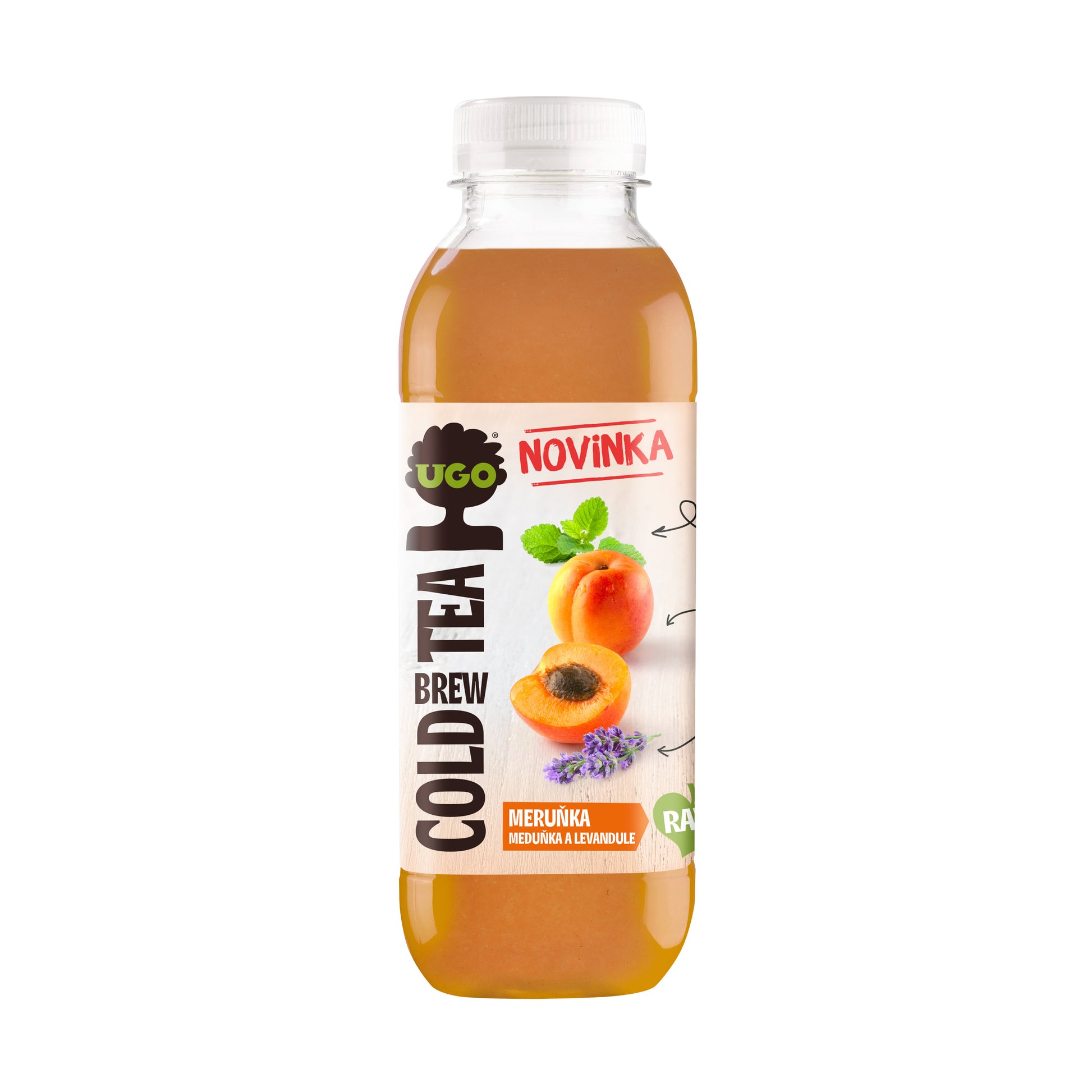 719041 Nápoj Cold Brew Tea meruňka, meduňka a levandule 500 ml   UGO-1