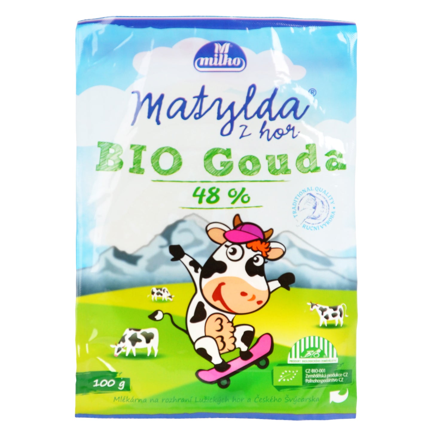 720014 Sýr gouda 48% 100 g BIO   POLABSKÉ MLÉKÁRNY-1