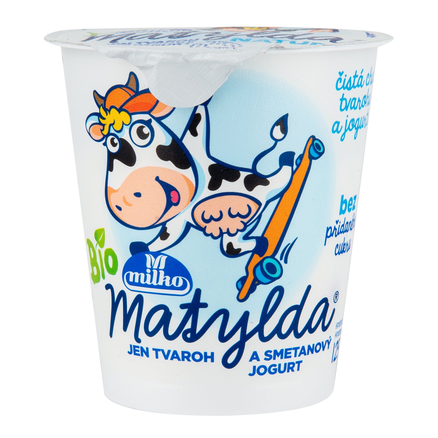 720116 Tvaroh a smetanový jogurt Matylda bílá 125 g BIO   POLABSKÉ MLÉKÁRNY-1