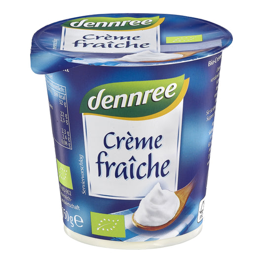 720184 Créme fraiche 32 % 150 g BIO   DENNREE-1