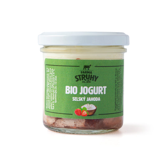 720190 Jogurt selský jahoda 140 g BIO   FARMA STRUHY-1