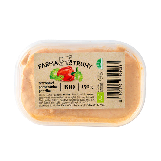 720195 Pomazánka tvarohová s paprikou 150 g BIO   FARMA STRUHY-1