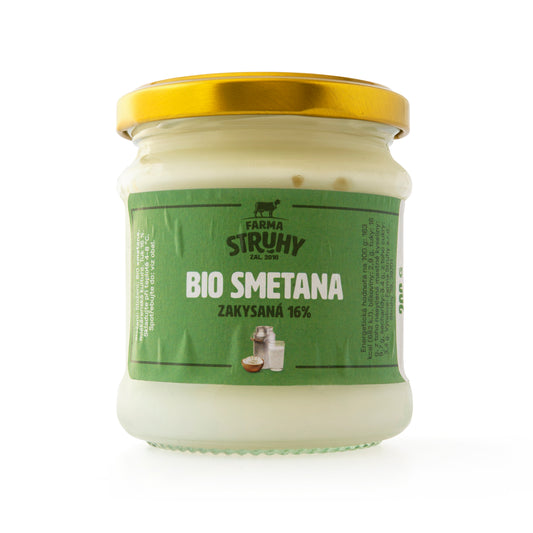 720216 Smetana zakysaná 16 % 200 g BIO   FARMA STRUHY-1