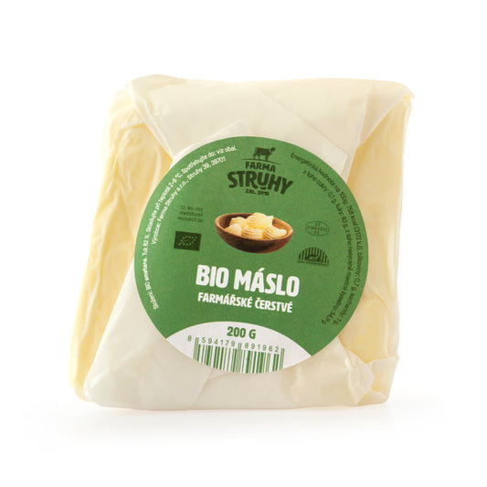 720218 Máslo čerstvé 200 g BIO   FARMA STRUHY-1