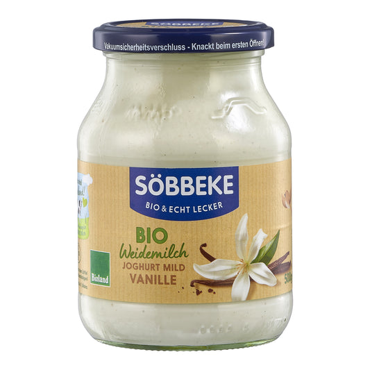 720264 Jogurt vanilkový 3,8 % tuku 500 g BIO   Söbbeke