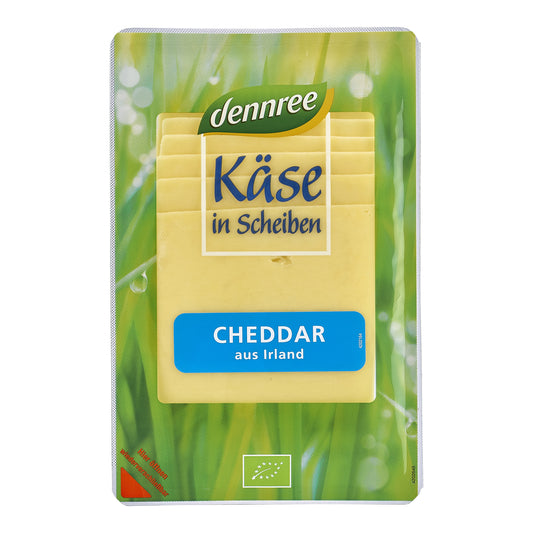 720269 Sýr Cheddar plátky min. 50 % tuku 125 g BIO   DENNREE