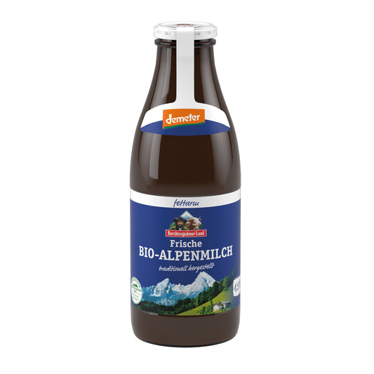 721147 Mléko čerstvé alpské polotučné sklo 1 l BIO   BGL-1