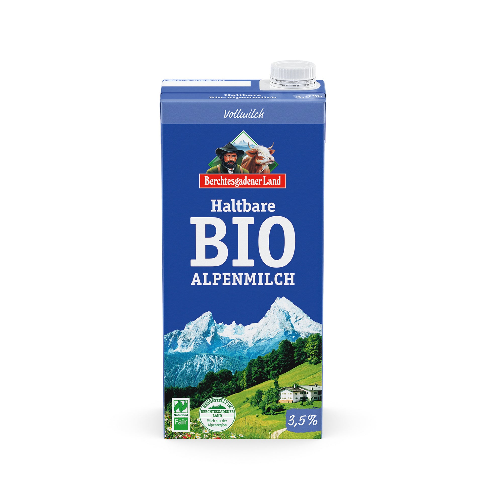 721148 Mléko trvanlivé alpské plnotučné 1 l BIO   BGL-1