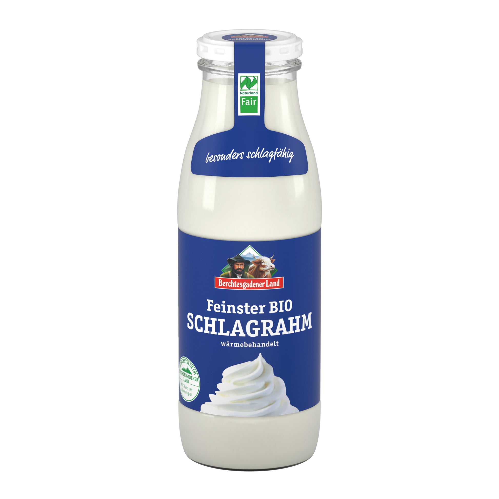 721151 Smetana ke šlehání 32 % tuku sklo 500 g BIO   BGL-1