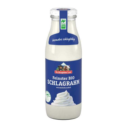 721151 Smetana ke šlehání 32 % tuku sklo 500 g BIO   BGL-1