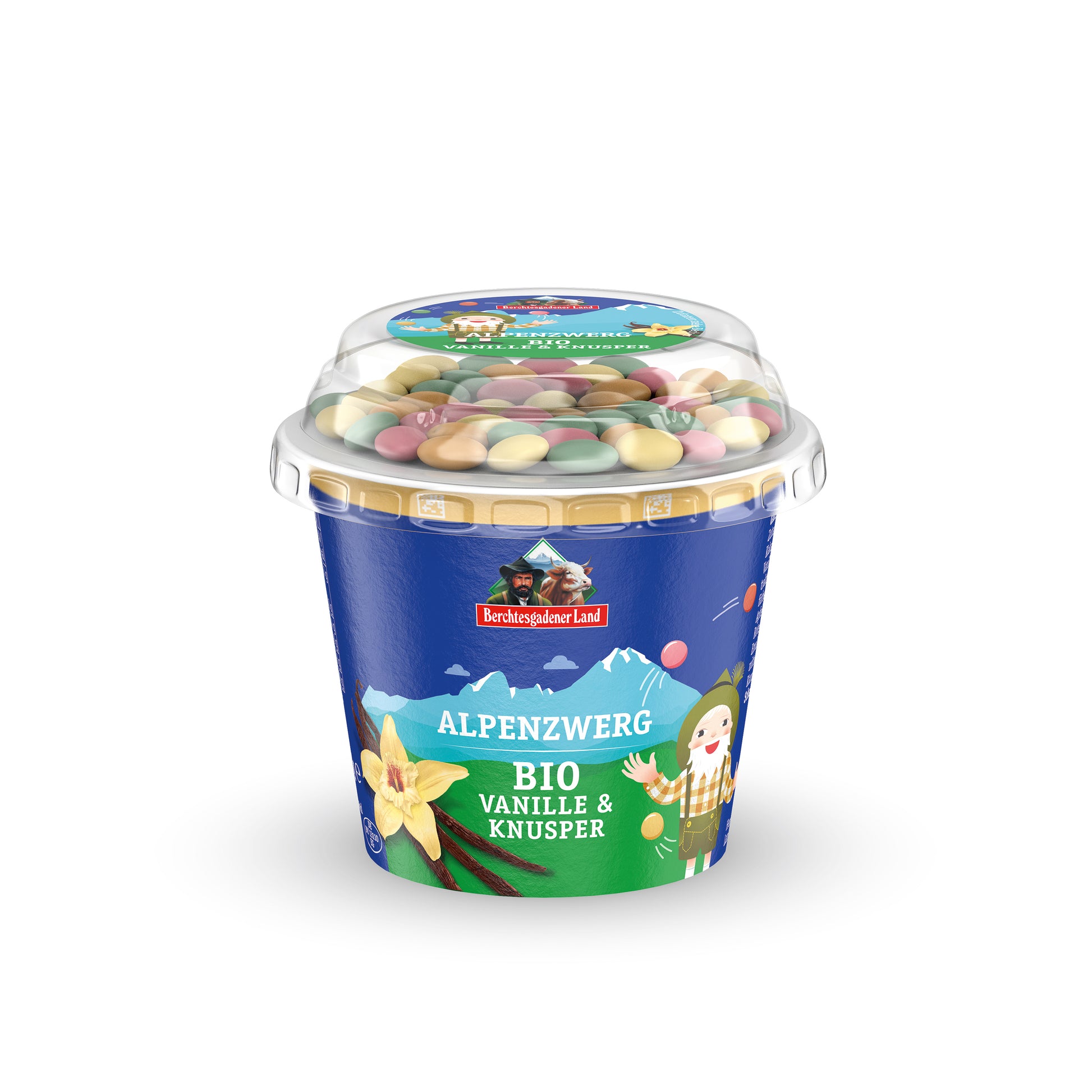 721155 Jogurt vanilkový s čokoládovým dražé 137 g BIO   BGL-1