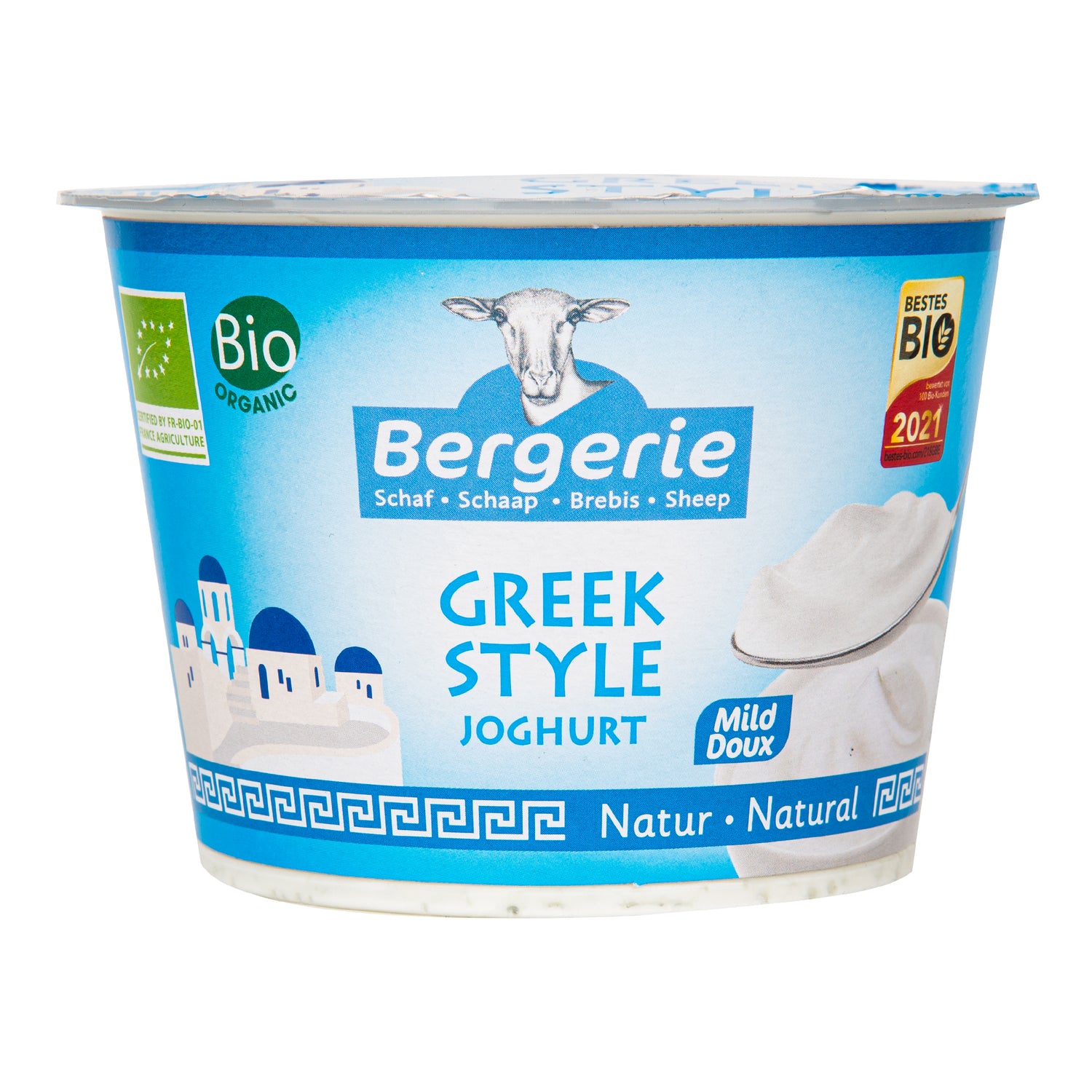 722006 Jogurt ovčí bílý 250 g BIO   BERGERIE-1